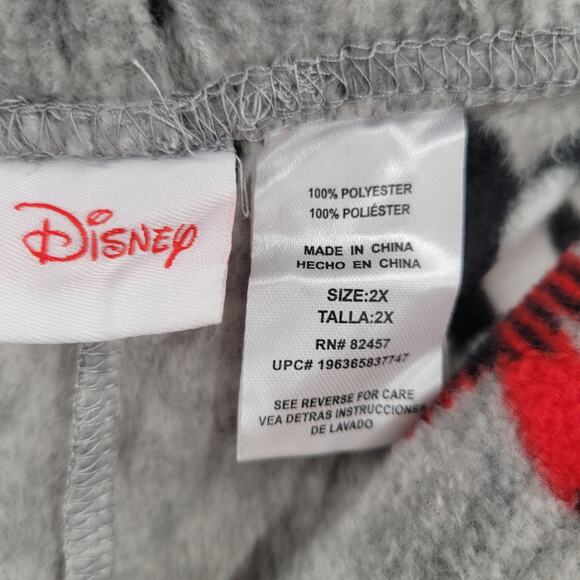 Disney Mickey Mouse pajama pants gray size 2X - Picture 3 of 4